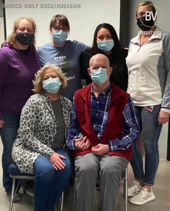 Kevin Eubanks and his daughter Emily Sisco visited her occupational therapy students at Arkansas State University to thank them for making Kevin’s dream come true. 