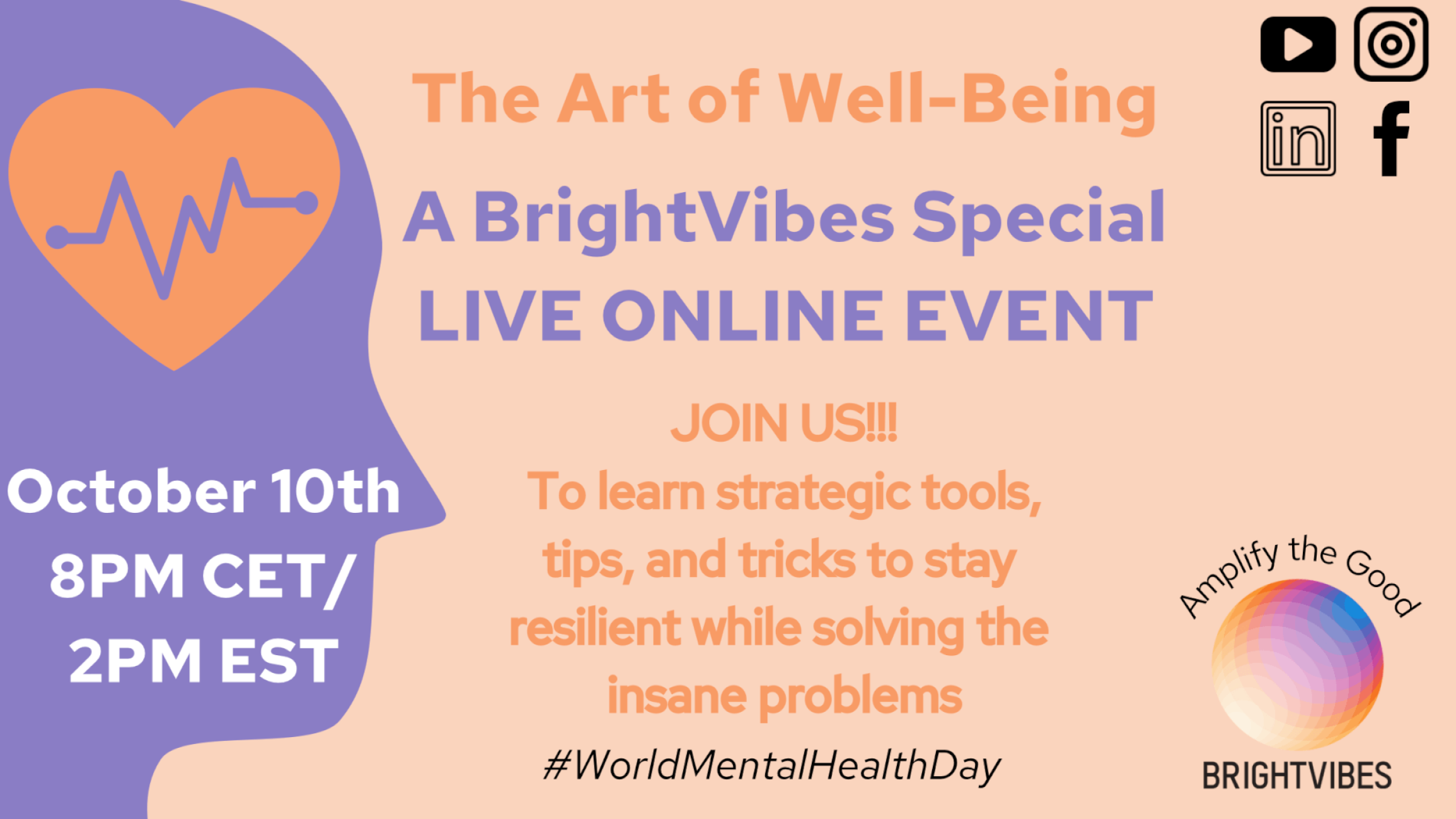 Live online event World Mental Health Day 10 October 2024