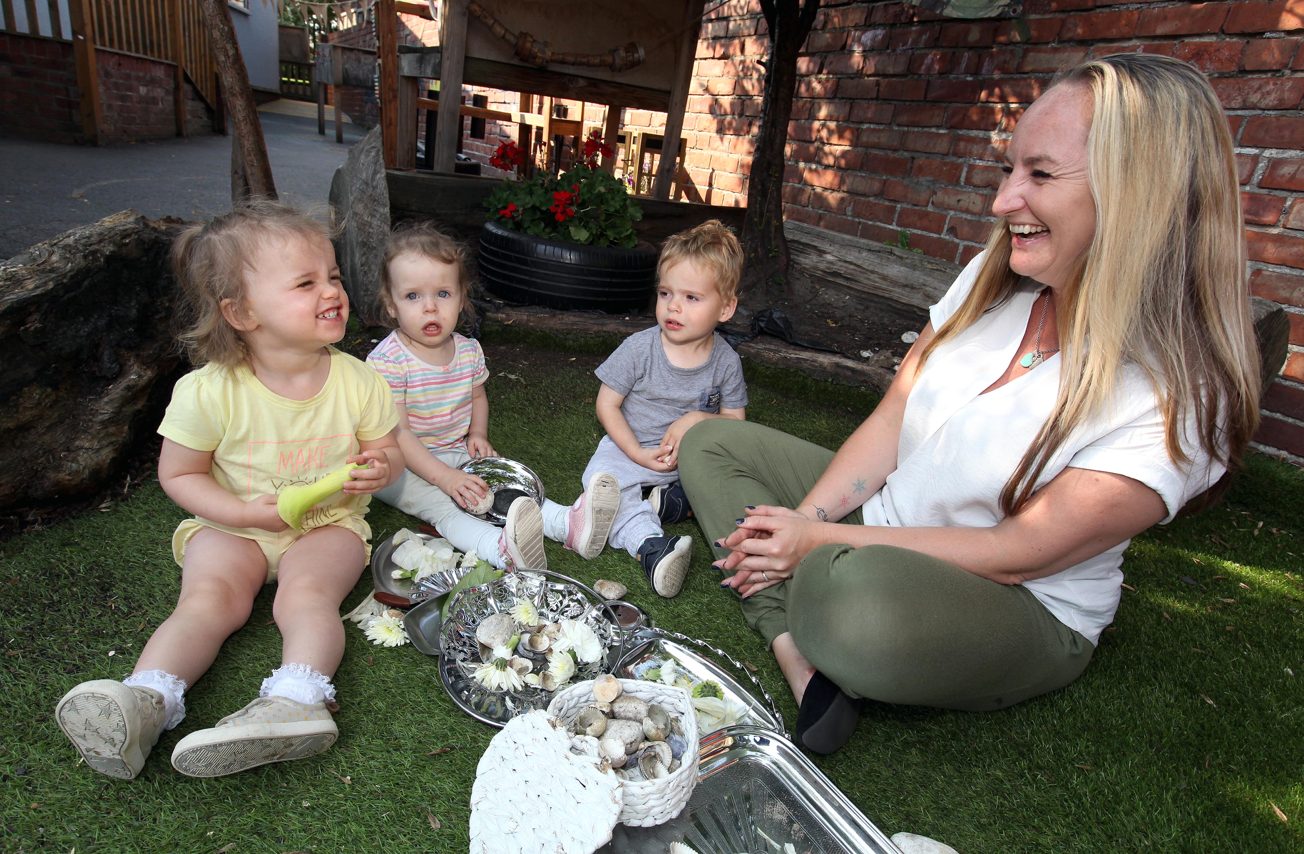 Staff quickly noticed giving the children more natural items to play with extended their critical thinking as it required them to use their imagination more.