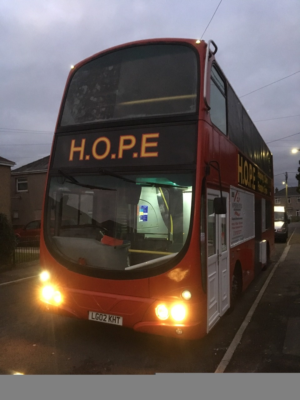 Bus driver Ian Smith and his wife Tammy from Cefn Fforest, Blackwood, had the idea for the night shelter after visiting a similar project in Bristol last year.