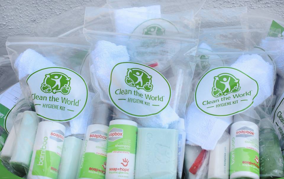 Through their Hygiene Kit Program launched in late 2012, Clean the World provides soap and hygiene amenities domestically to the homeless and families in transition.