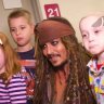 Jack Sparrow sorprendió a los niños del hospital