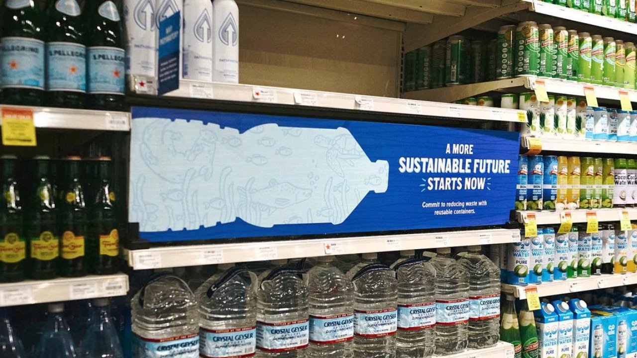 Grocery chain to ditch single-use bottled water—and not just plastic either!