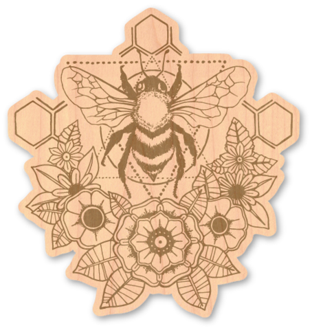 Buzz buzz! Become part of the hive with this honeycomb bee. Submitted by Zach Wiebe.