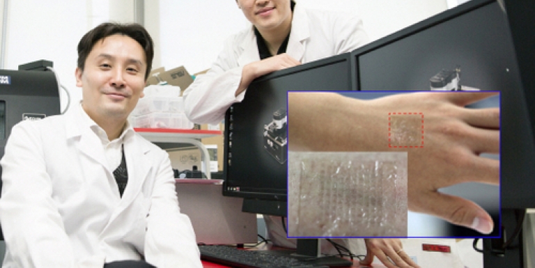 Researchers from Korea's Ulsan, KAIST and ETRI institutes have also developed a process that produces flexible transparent graphene electrodes that can be attached to the skin (or any kind of delicate object). This could enable applications such as electronic tattoo-like stickers or bio-signal sensors.