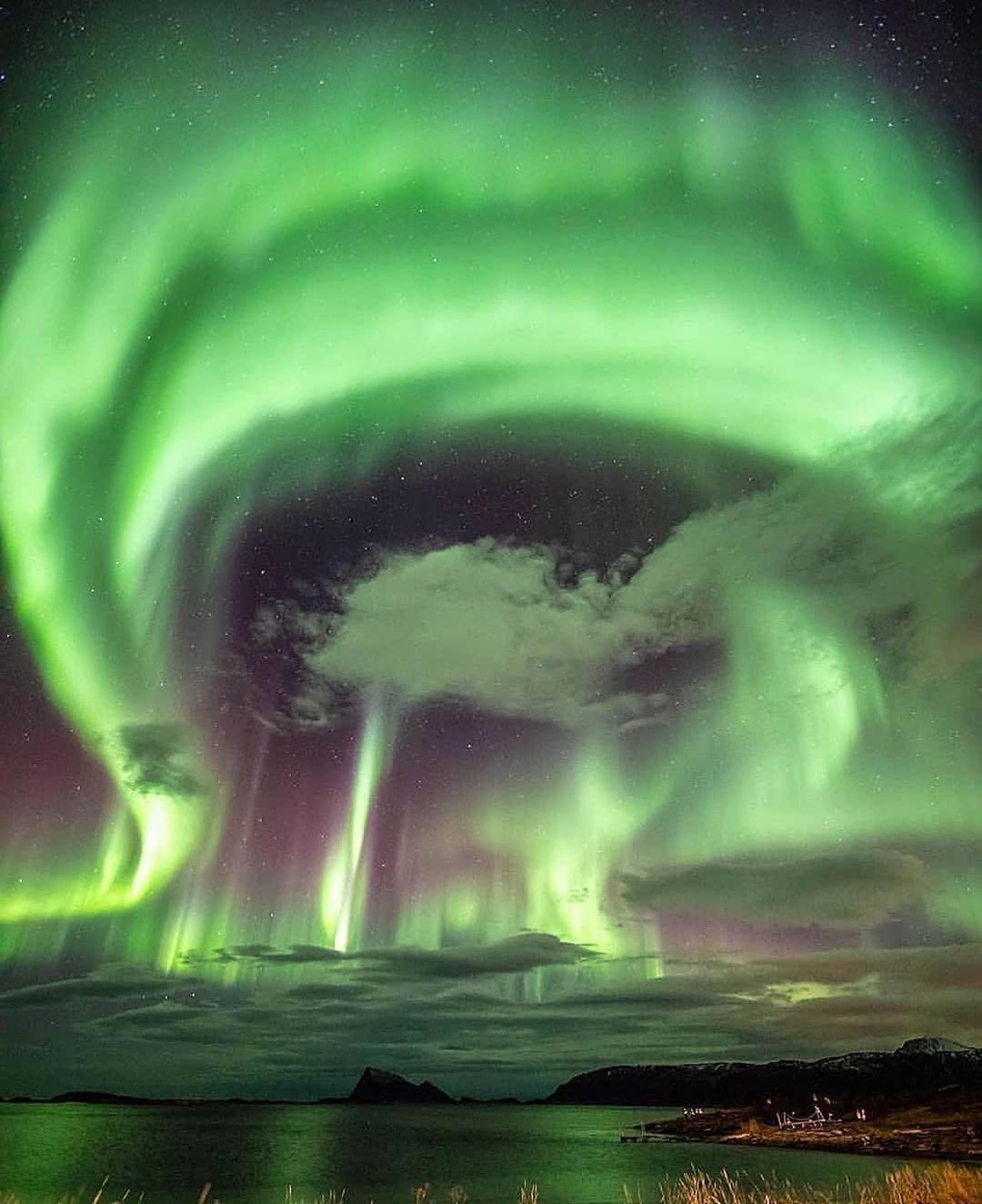 Auroras that occur in the northern hemisphere are called ‘Aurora Borealis’ or ‘northern lights’ and auroras that occur in the southern hempishere are called ‘Aurora Australis’ or ‘southern lights’.