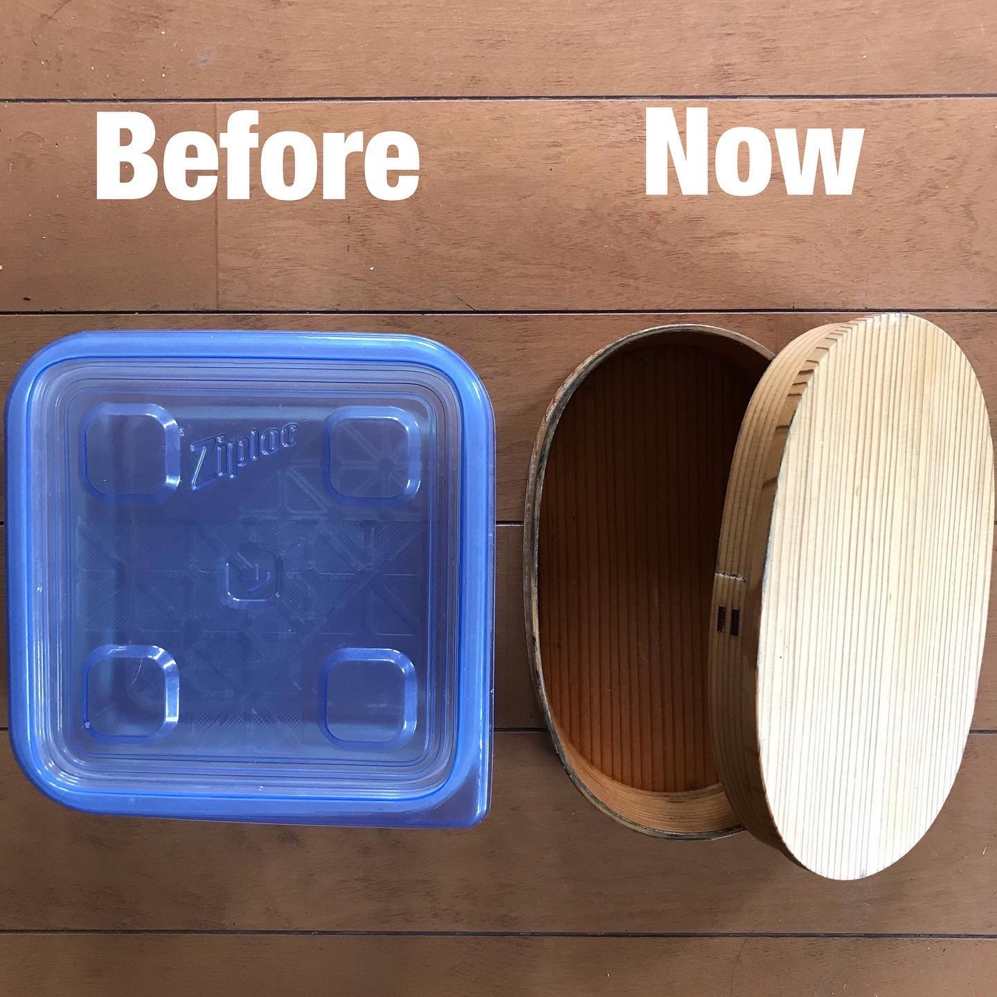 I pack my lunches every day. I have been using plastic Tupperware-like containers for years. I am also frustrated by using plastics so much as there are a lot of studies linking leached chemicals from plastics into our food. So, I LOVE the Japanese traditional wooden Bento boxes - environmental reasons no plastic! Very happy with this and glad to be off plastics and disposables. 
.