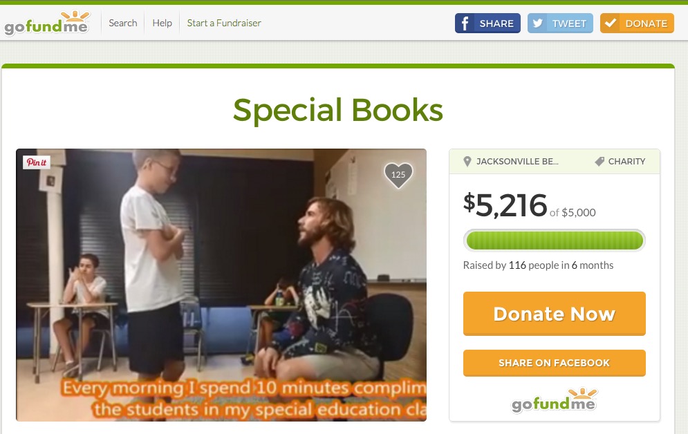 Chris spent the last 6 months trying to raise $5.000 to publish his book. Now his story has gone viral, he reached his objective in 1 day.