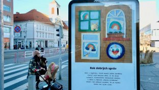Now that is good news&#8230; Bratislava decorates the city with positivity posters