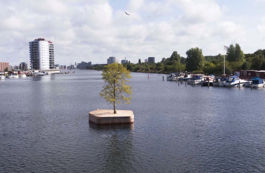 Like the CPH-Ø1 prototype, which was a 20-square-meter timber platform with a linden tree at the center, all Copenhagen Islands will be constructed by hand using traditional techniques in the boat-building yards in the city’s south harbour.