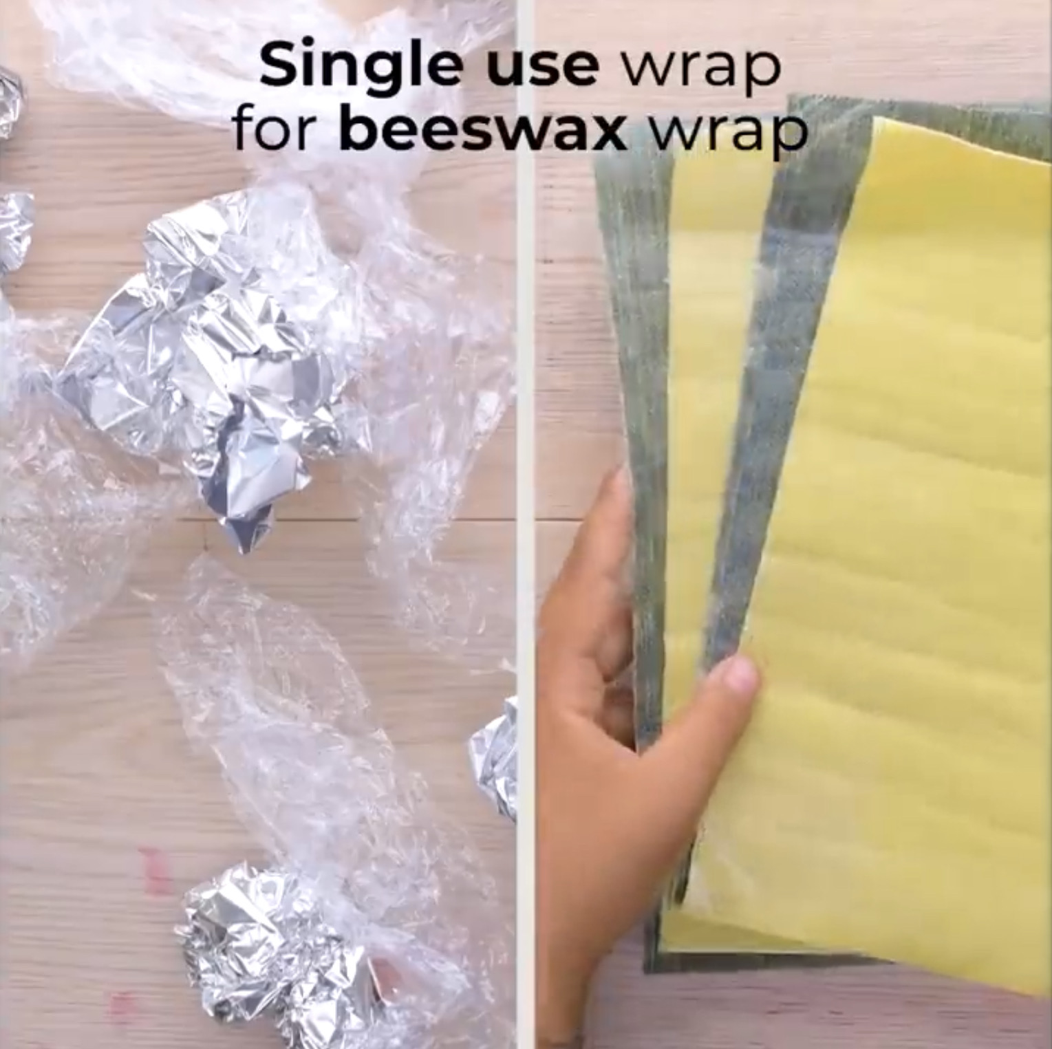 Beeswax wrap or reusable silicone sandwich bags are readily available.