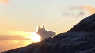 They say “All Dogs Go to Heaven” and these dog-shaped clouds could be proof of that