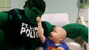 Real life Superhero travels the country to inspire sick children