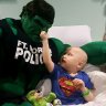 Real life Superhero travels the country to inspire sick children