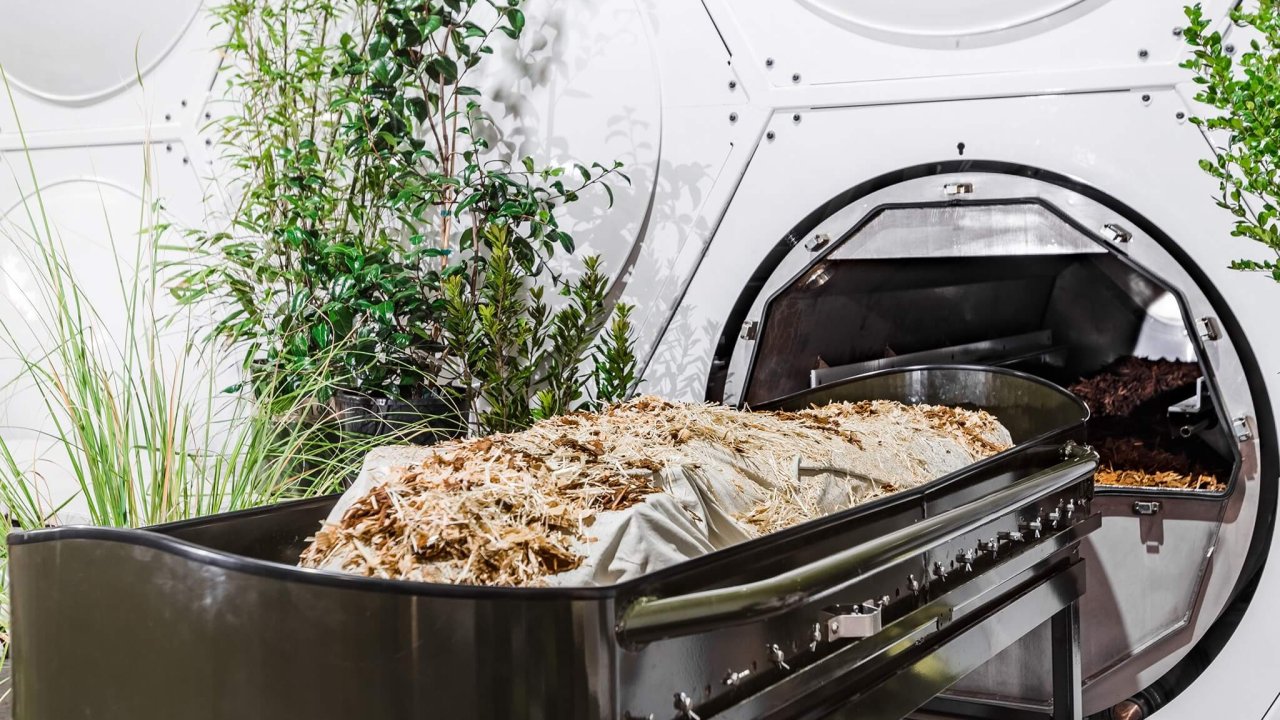 First U.S. funeral home for composting human remains now open in