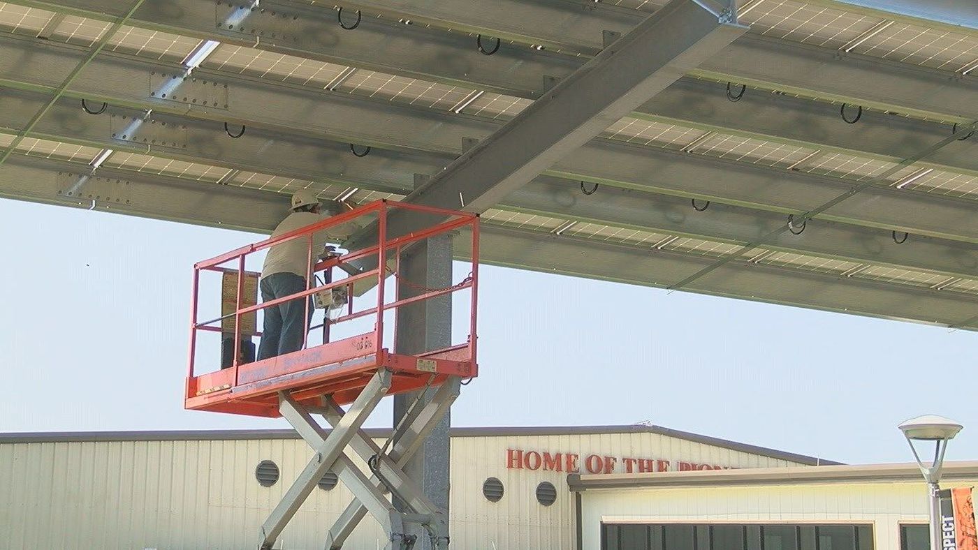 Batesville High School installed 1,400 solar panels. In only three years, the district has seen massive savings which have allowed for boosting teacher's pay. The district has risen in state rankings as a result.