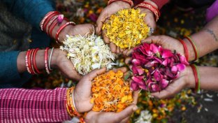 INDIAN ENTREPRENEURS UPCYCLE LEFTOVER RELIGIOUS FLOWERS INTO USEFUL PRODUCTS