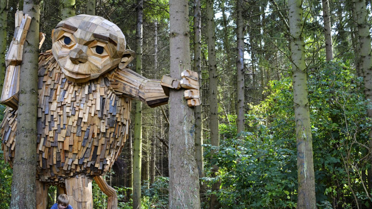 These wooden giants demonstrate the power of recycling