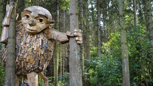 These wooden giants demonstrate the power of recycling