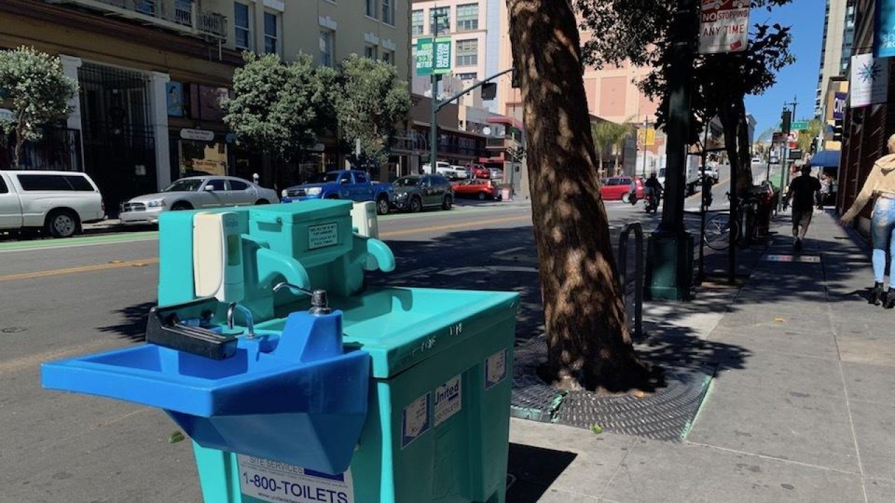 San Francisco introduces public handwashing stations to help combat