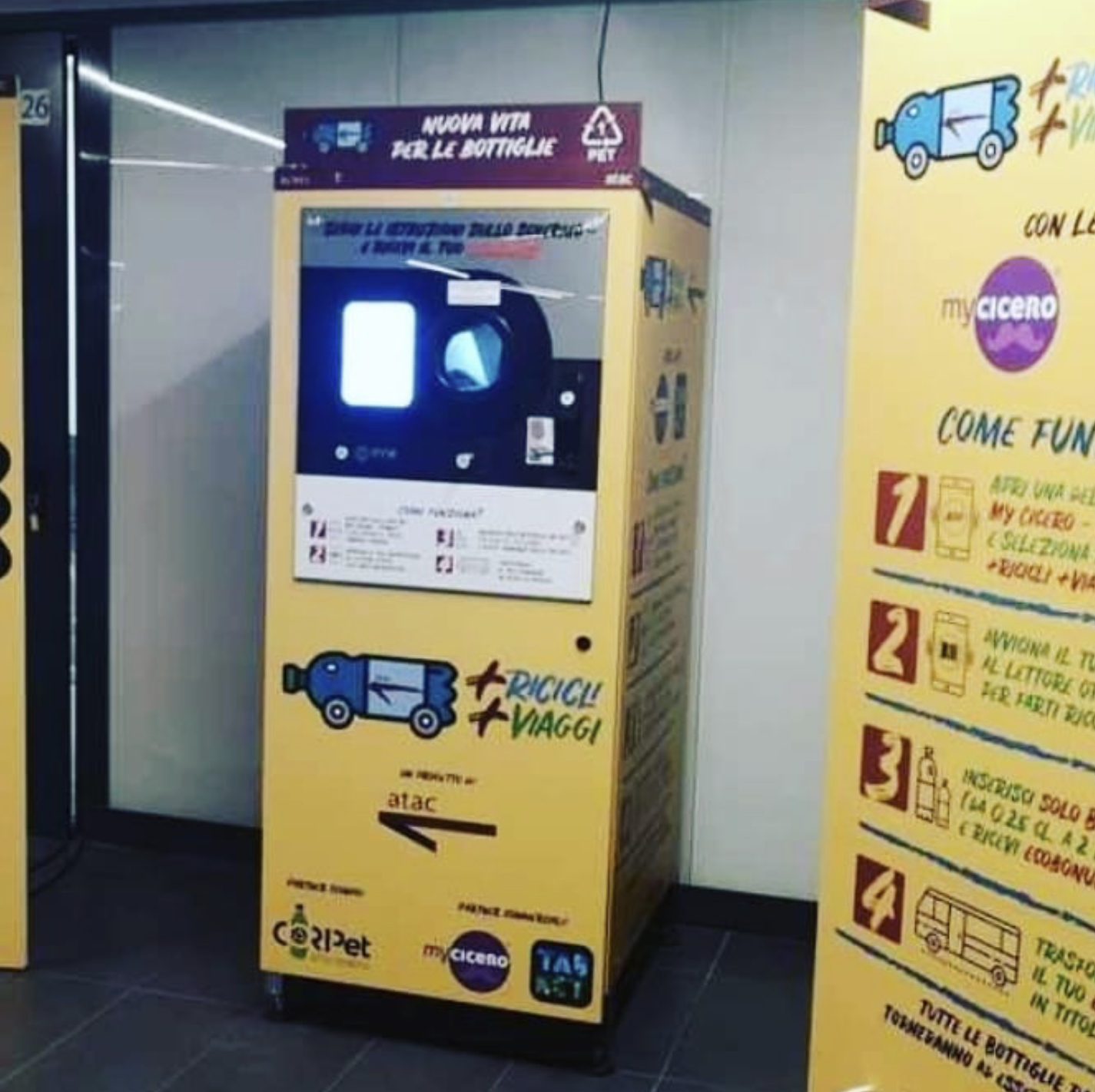 Holiday tip: a FREE metro trip in Rome! Just save 30 bottles from ending up as litter and your metro trip is free! @thelocalitaly #reducerecyclerefresh #reducewaste #reduceplasticwaste #recyclerenkunjeincentiveren