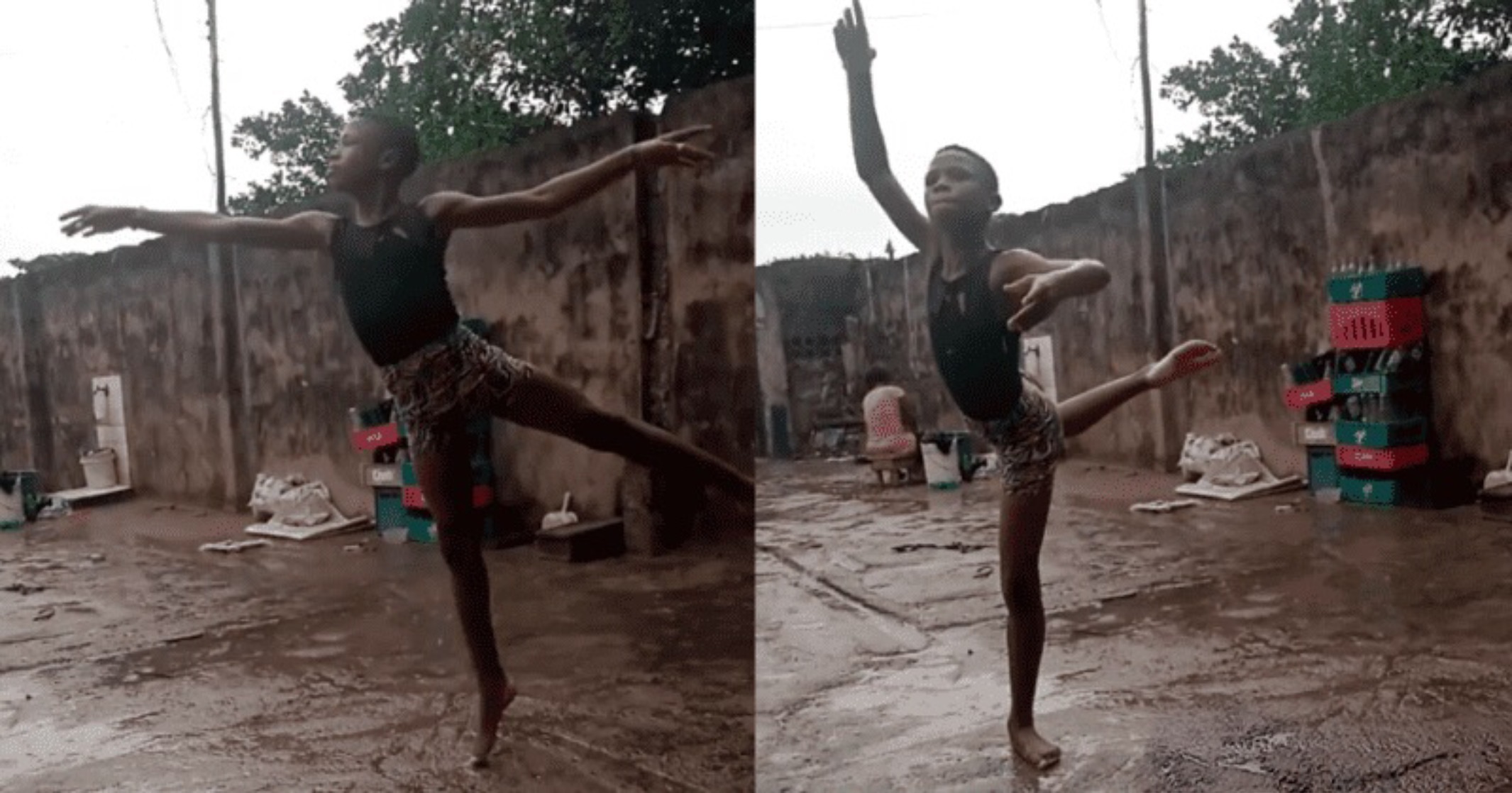 El niño de 11 años ha estado aprendiendo a bailar en la academia Leap of Dance de su ciudad natal, Badagry, en la costa nigeriana, y está claro que el chico tiene talento.