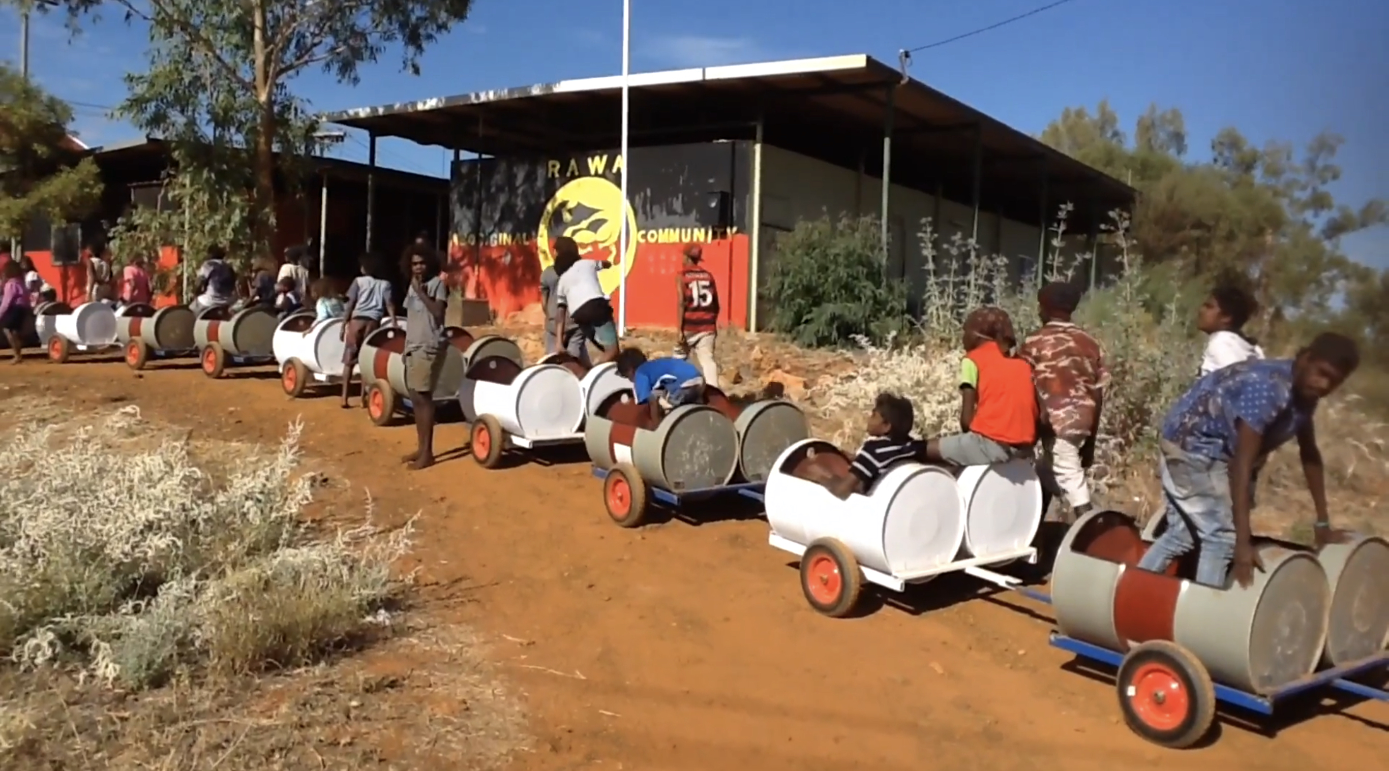 Attendance rates improved when the Barrel Train became available for all students.