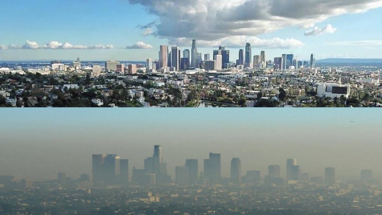 Debido al coronavirus la contaminación del aire cae en Los Angeles