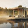 This solar-powered houseboat is designed for the water-loving adventurer