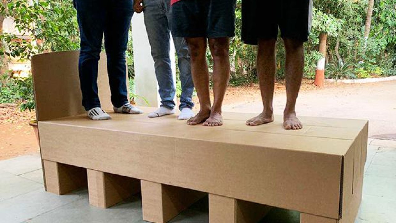 Architect Designs Sturdy Flat-Pack Cardboard Beds For Overrun Indian Hospitals