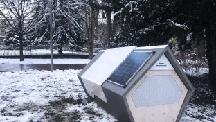 German city installs thermally insulated sleeping pods for the homeless