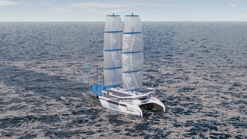 This extraordinary ship will also serve as a cutting-edge scientific laboratory for the observation, analysis and understanding of ocean plastic pollution and as an educational platform open to the public.