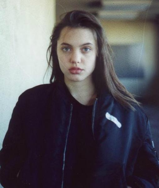 A young Angelina