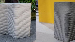 Scientists in Singapore 3D print concrete with crushed recycled glass instead of sand