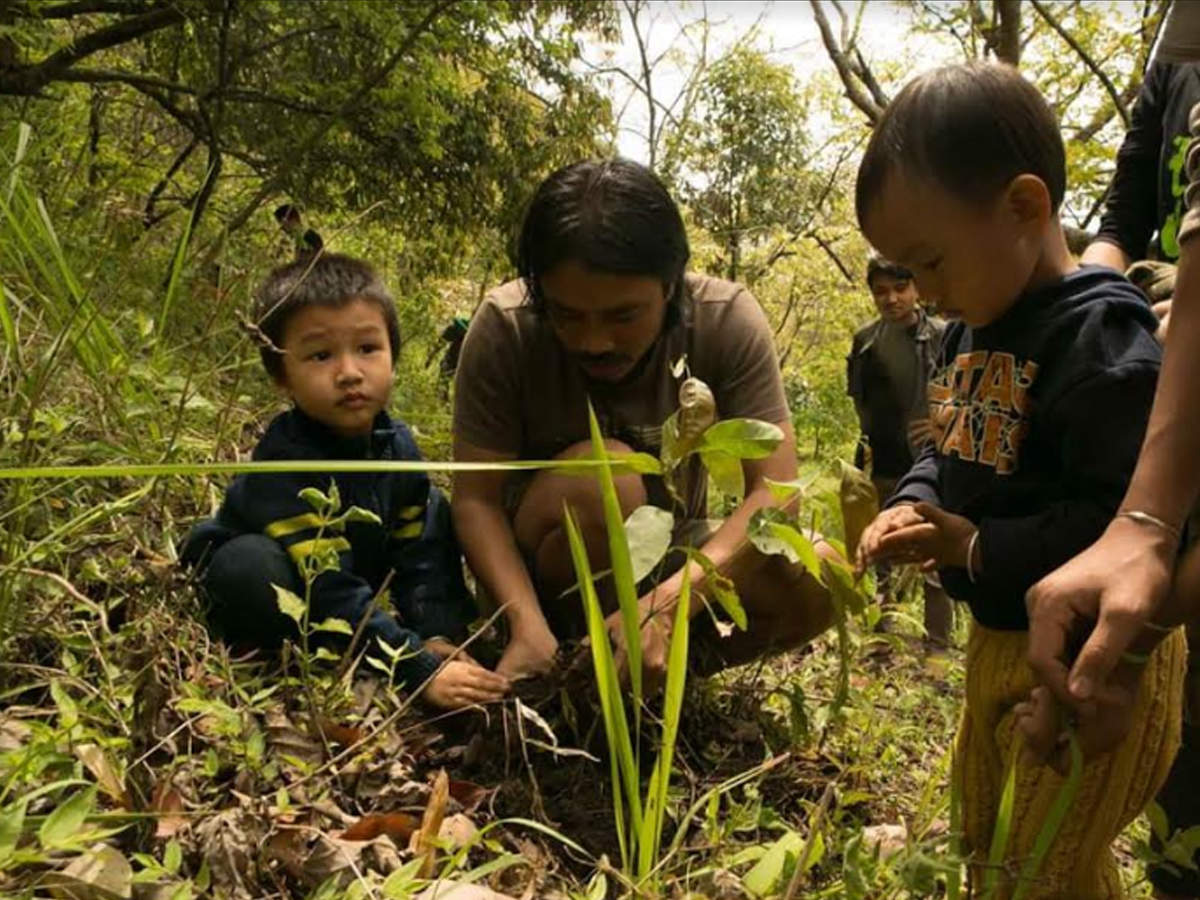 Initially, Loiya purchased seeds of only three tree varieties. With the help of a few friends and volunteers, he cleared the weeds, and started planting them. The vegetative growth was quick because of a natural spring in the area -- one that has historically been revered by the locals.