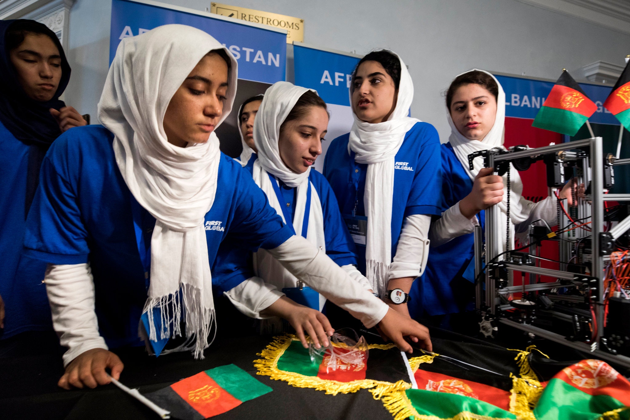 The team first came to international attention in 2017 when they were twice refused visas to enter the U.S. for a robotics competition. After an international outcry, the President intervened and let them in. The team won an award in November of the same year at a major competition in Estonia.