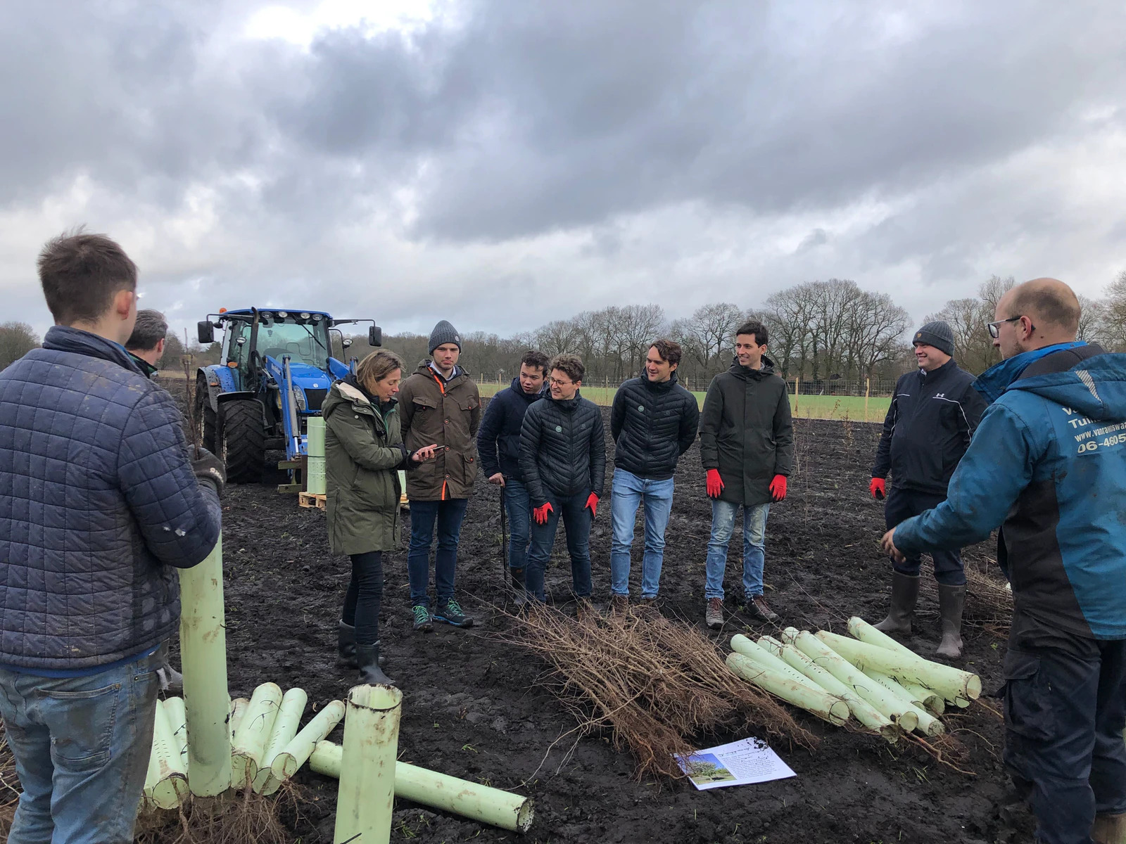 The owner of a privately owned estate Eyckenstein, near Utrecht, is turning the former cropland into a forest of 15,000 trees with over 10 different species.