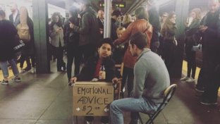 11-Year-Old Boy Offers Emotional Advice To Stressed-Out New Yorkers In The Subway