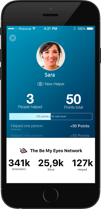 Be My Eyes is an app that connects blind and visually impaired with sighted helpers from around the world via live video connection.