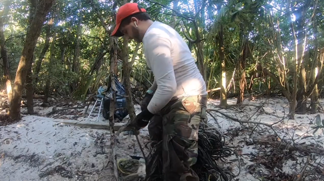 However, he says nothing compares to the debris he uncovers after a major South Florida storm. “Because a lot of this trash accumulates on the ocean floor, and then these big storm surges just sweep it all onto the shore. That’s when it gets really bad,”