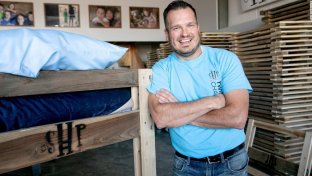 Meet Luke Mickelson: Making a place for kids to sleep safely
