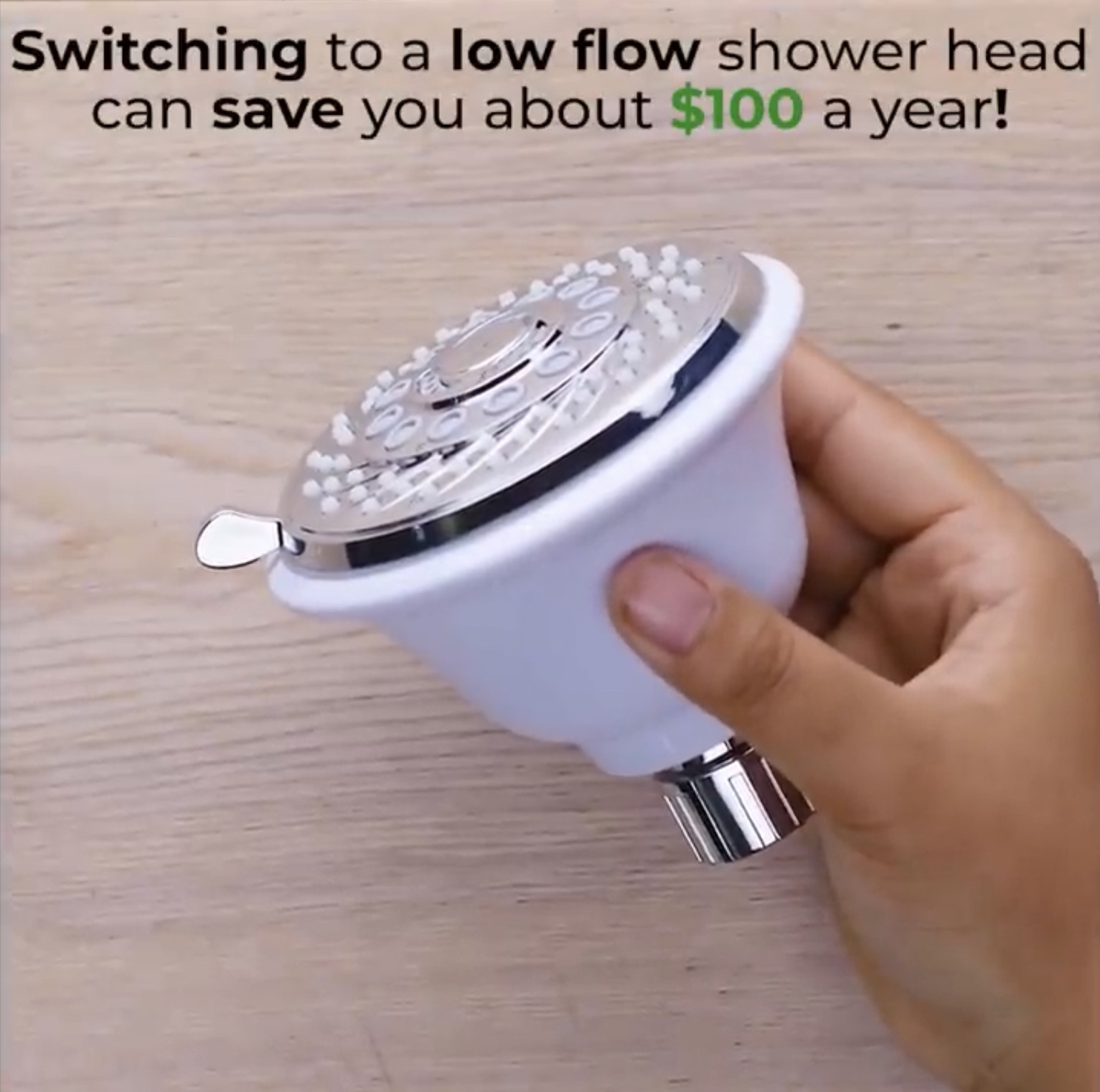 Switching to a low-flow showerhead can save you money in the long run.