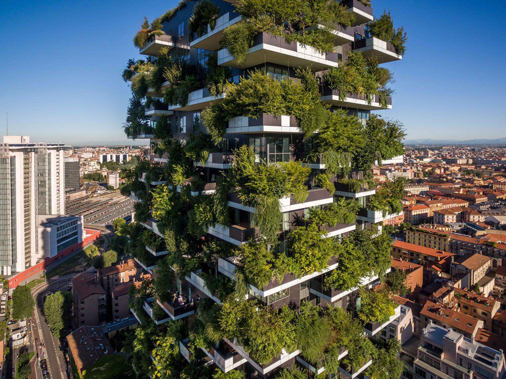 The Italian architecture firm's original Vertical Forest in Milan, Italy.