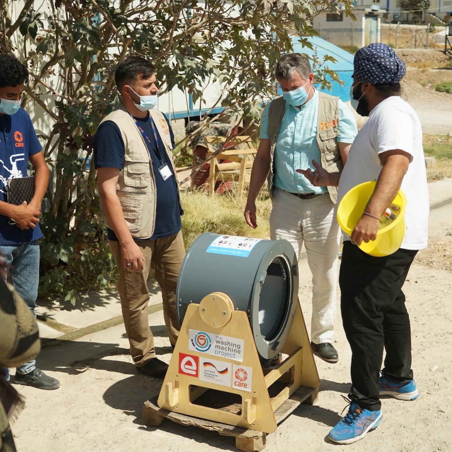 The Innovation Lab is a volunteer-led organisation who made all 50 washing machines with 75 volunteers from all over the UK.