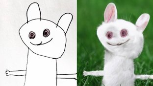 Drawings of six year old son turned into reality