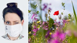 These fully biodegradable face masks grow into flowers when buried