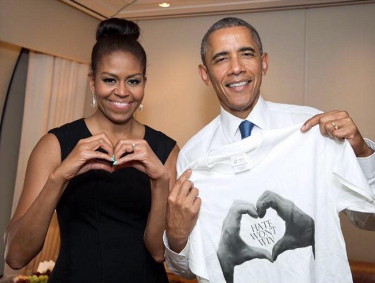 She started a campaign to spread love in stead of hate, which got picked up by President Obama.