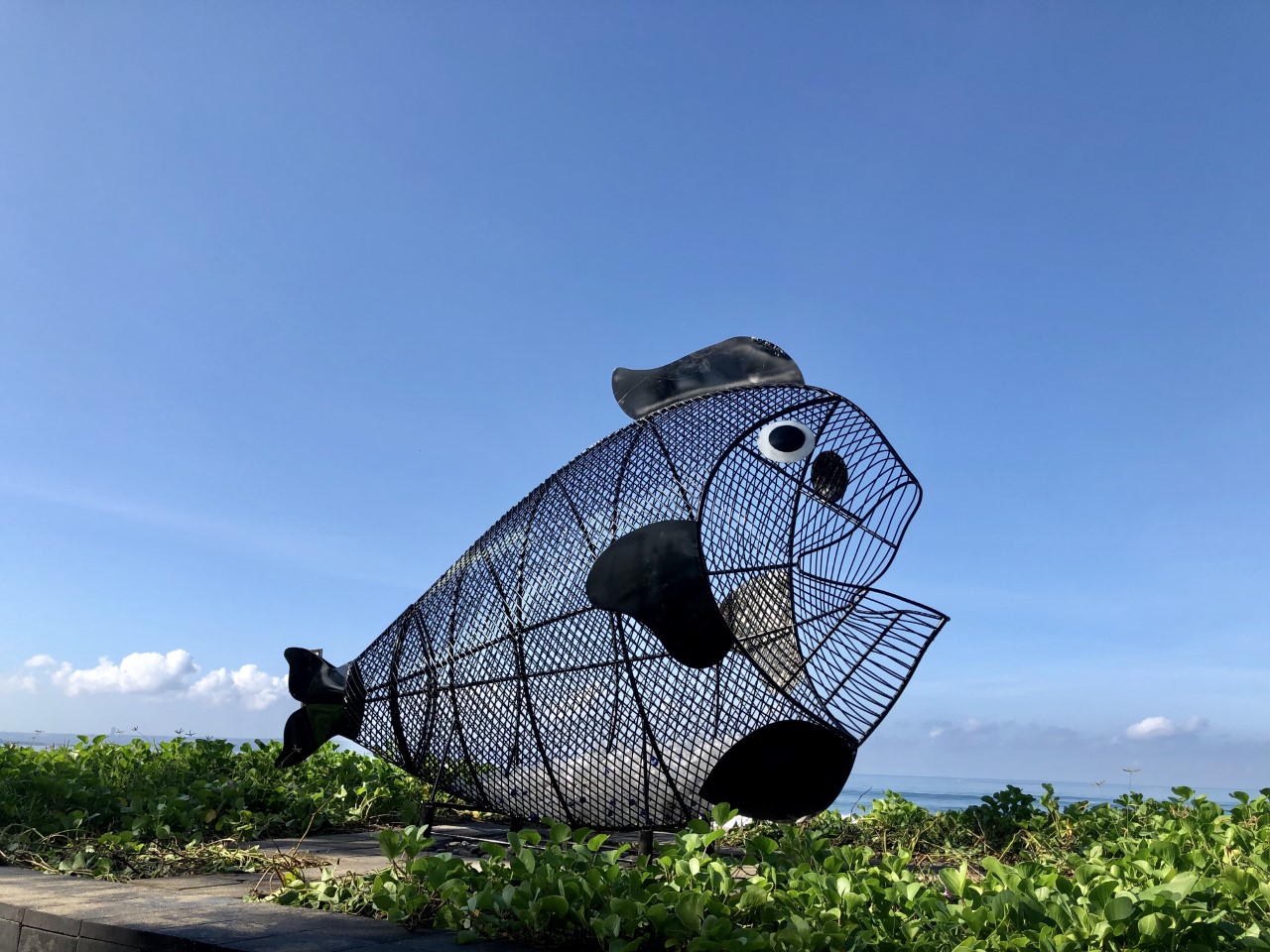 “We saw a similar installation on social media and begun researching it. We found out the fish was installed on a beach with a sign saying, ‘Goby loves plastic, please feed him!’, and we embraced the idea.” — Craig Seaward, General Manager of W Bali – Seminyak