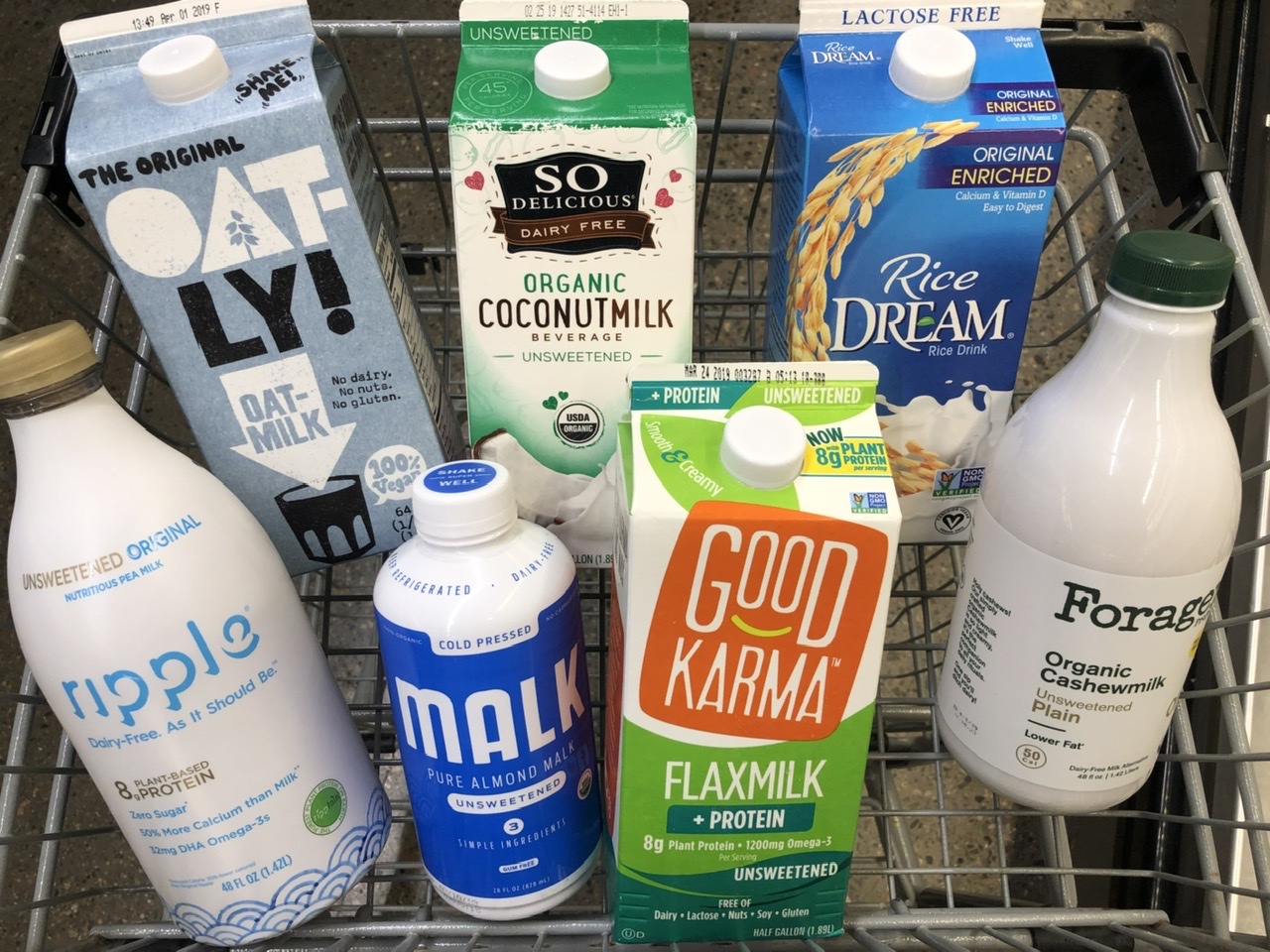 Dairy-alternative milks tend to have fewer calories, less fat (except for coconut-based milk), more water content (for better hydration), less protein (except soy). Some are fortified with other vitamins and nutrients.