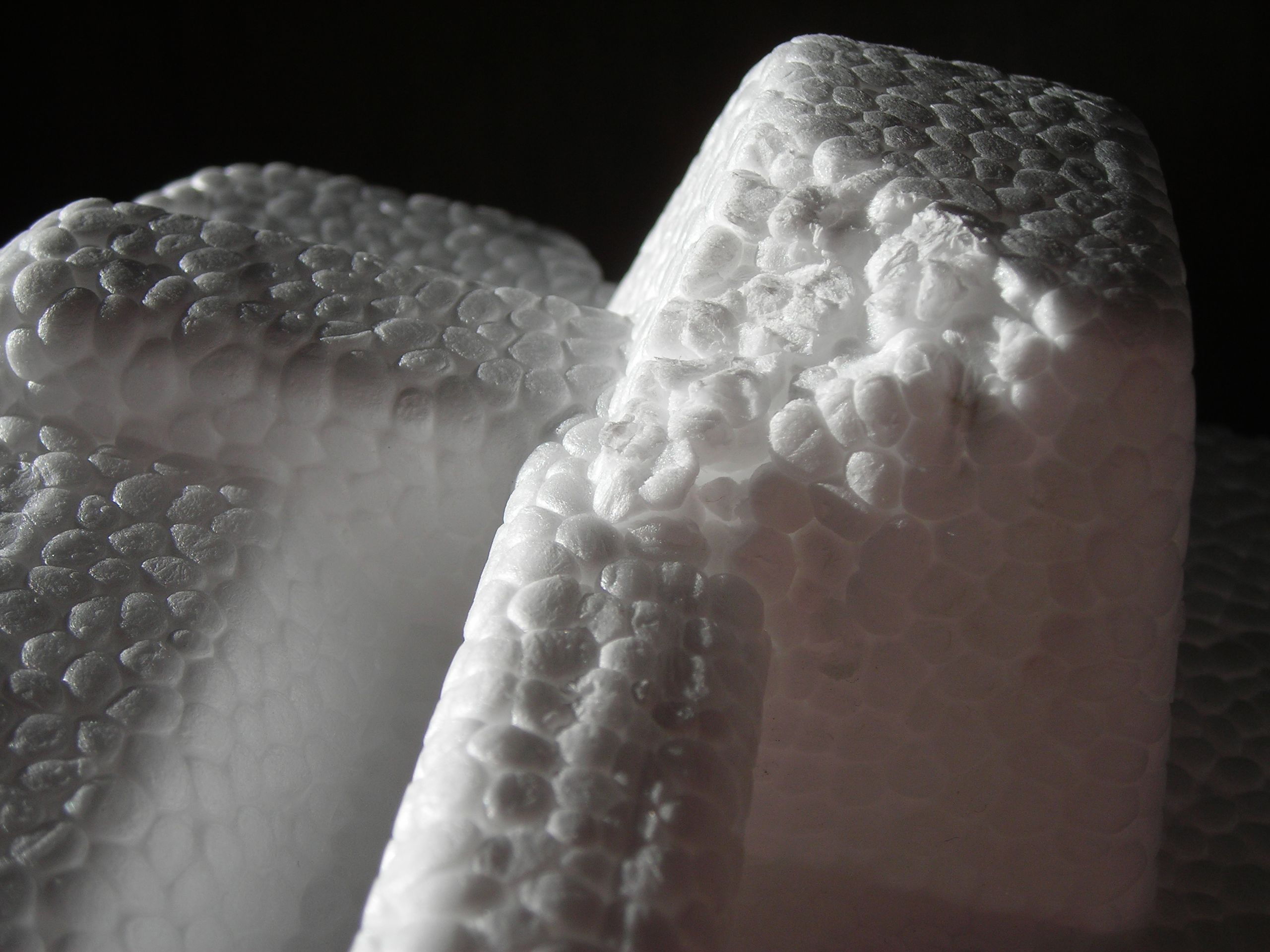 Polystyrene foams are 95-98%. They are good thermal insulators and are therefore often used as not or cold takeaway food and beverage containers.